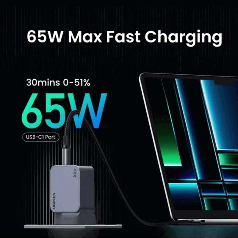 UGREEN Nexode Pro 65W 3-Port GaN _devicestech.co.ke 3