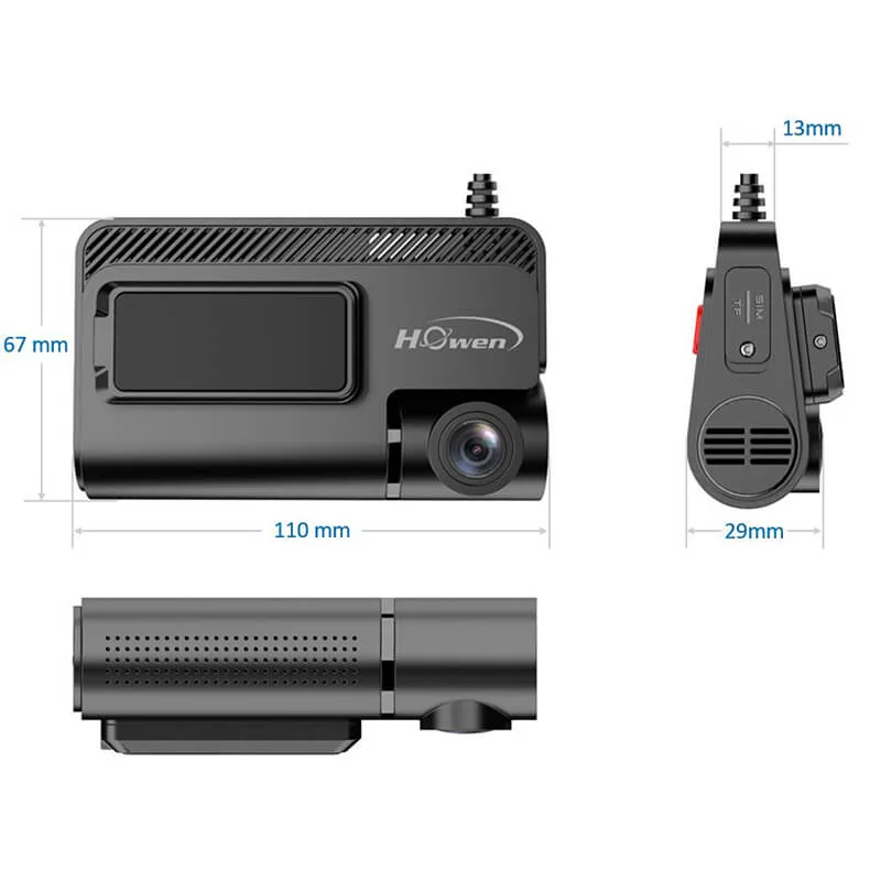 Howen Hero-MC30-01 Dashcam Dimensions_www.devicestech.co.ke
