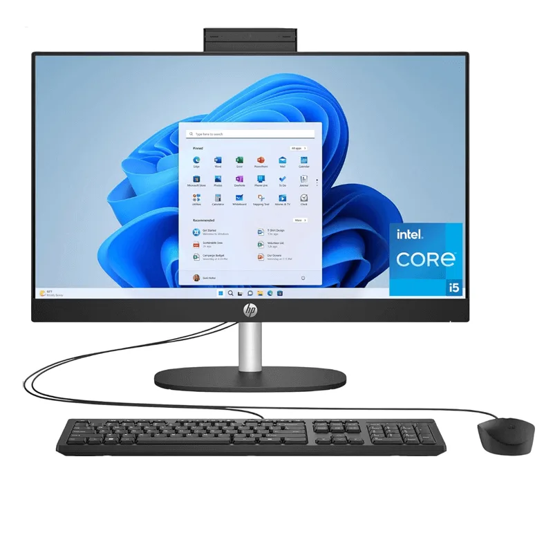 HP inch All-in-One Desktop PC, Intel Core i5 1334U, 8GB, 512GB SSD,  FreeDOS, FHD Touch Screen- cr0323nh/cr0324nh
