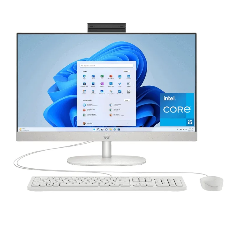 HP 23.8 inch All-in-One Desktop PC, Intel Core i5 1334U, 8GB