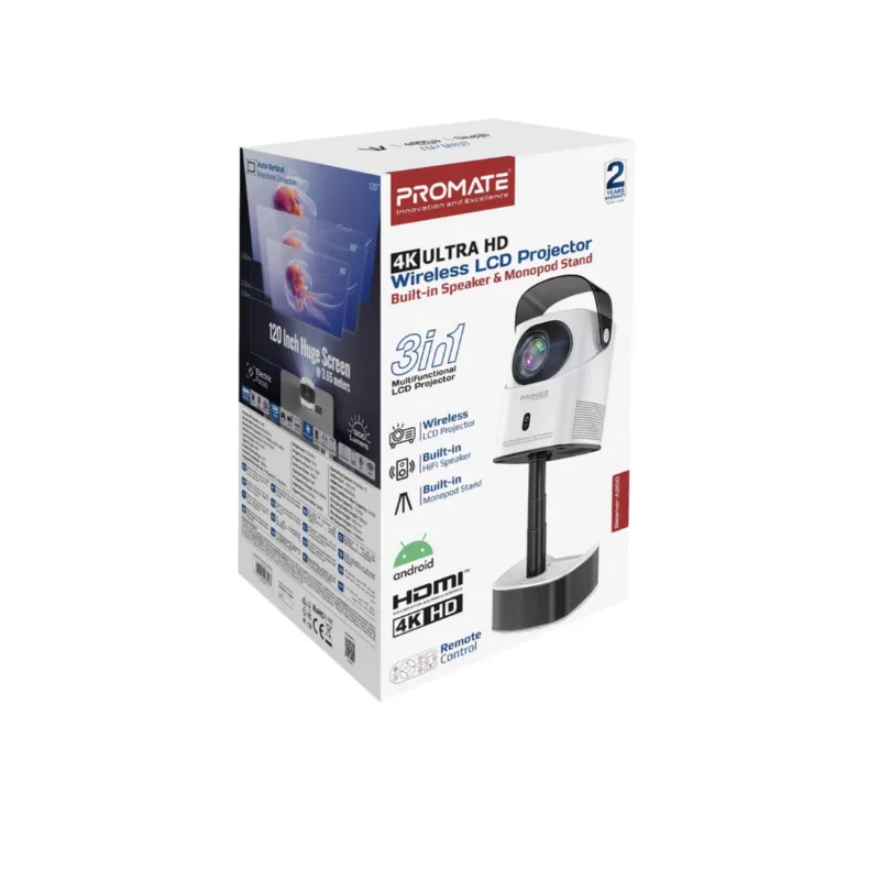 Promate Wireless 4K Ultra HD DLP Projector _devicestech.co.ke 2