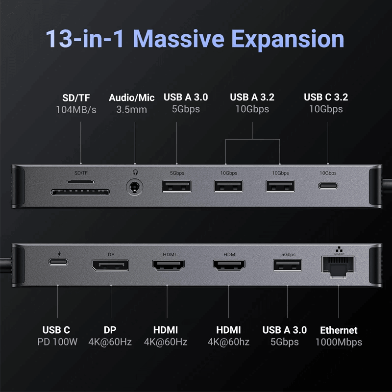 UGREEN CM681 Revodok Pro 313 USB-C 13-In-1 Multifunction Docking Station- UG-15978_ devicestech.co.ke 2